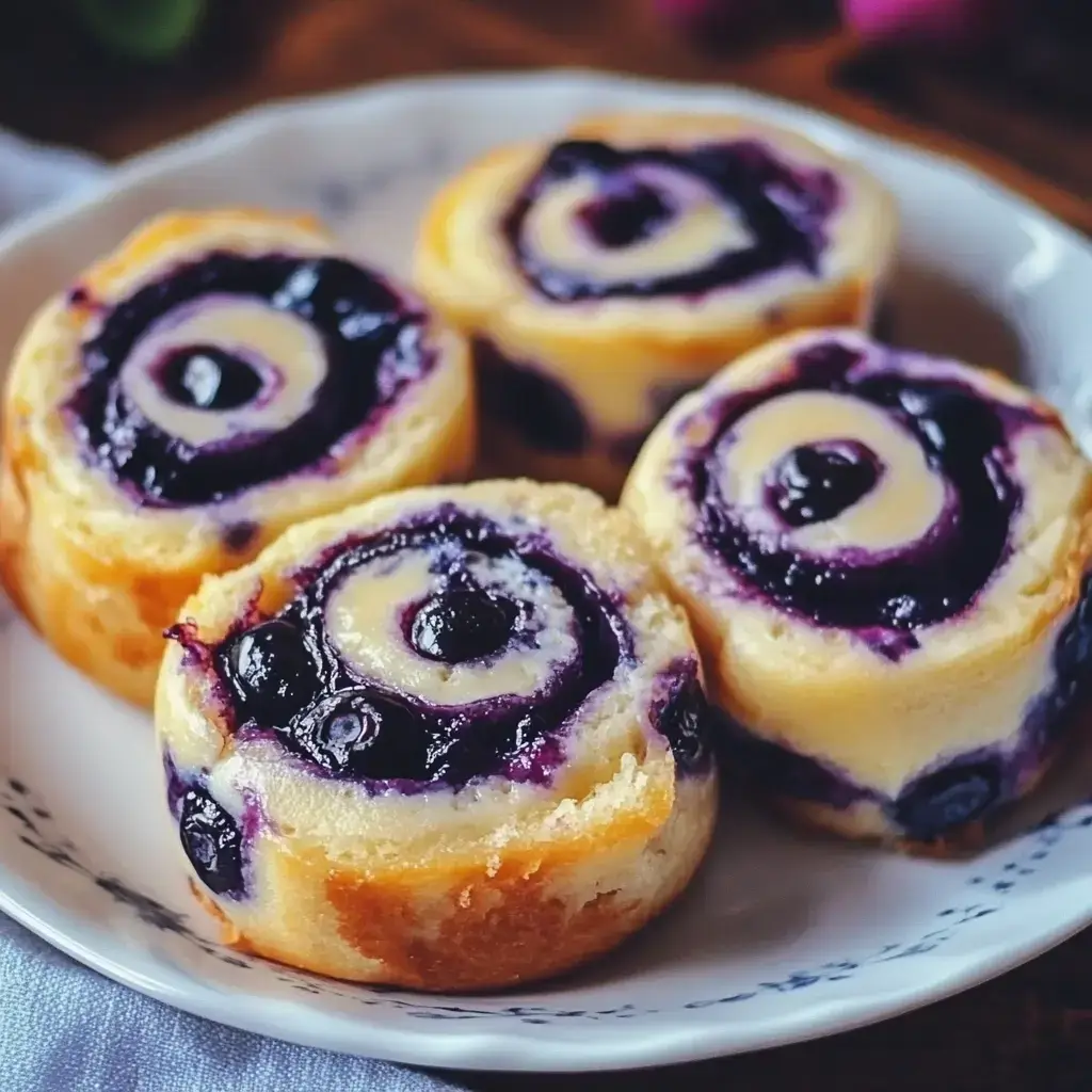 Blueberry cheesecake rolls