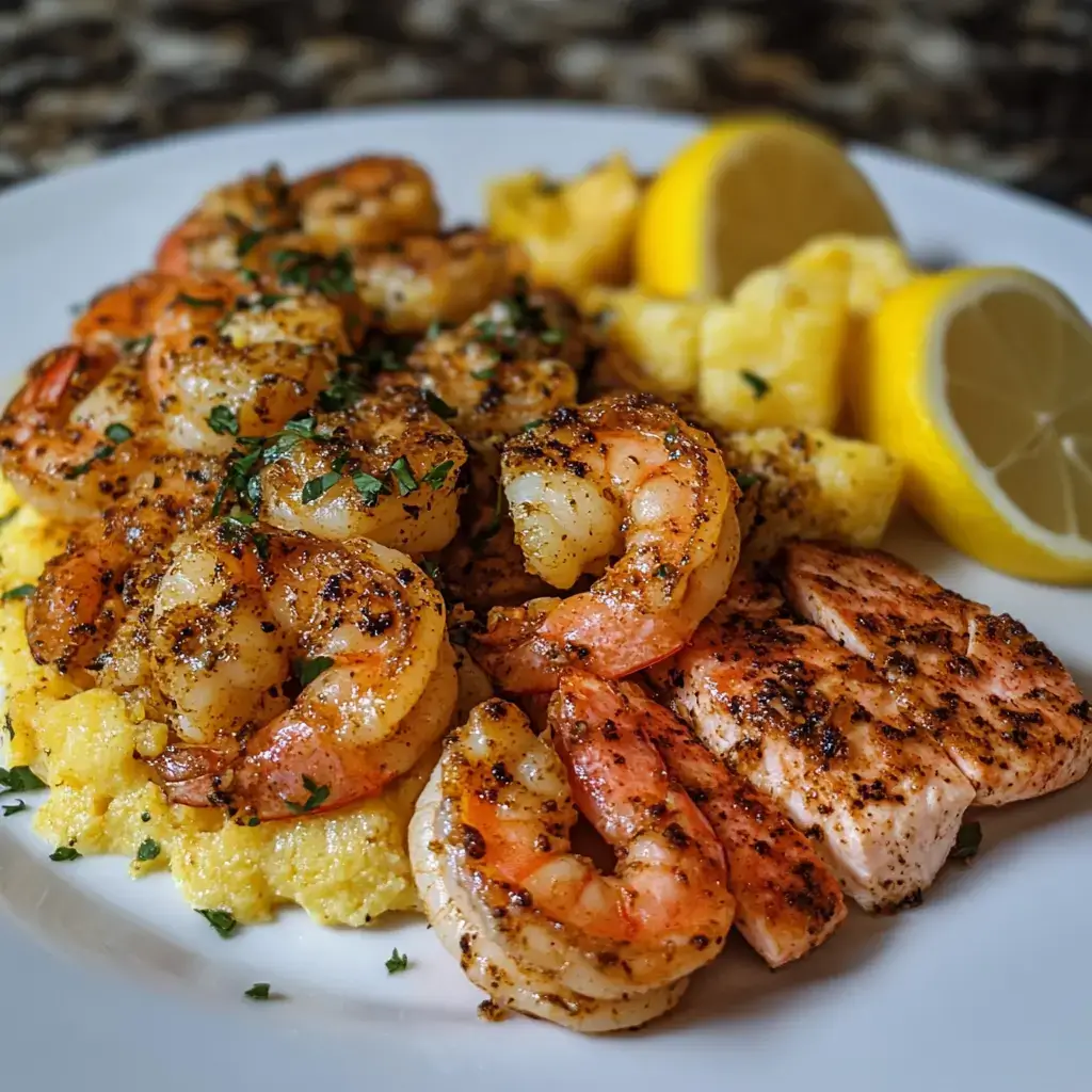 Cajun Shrimp & Salmon