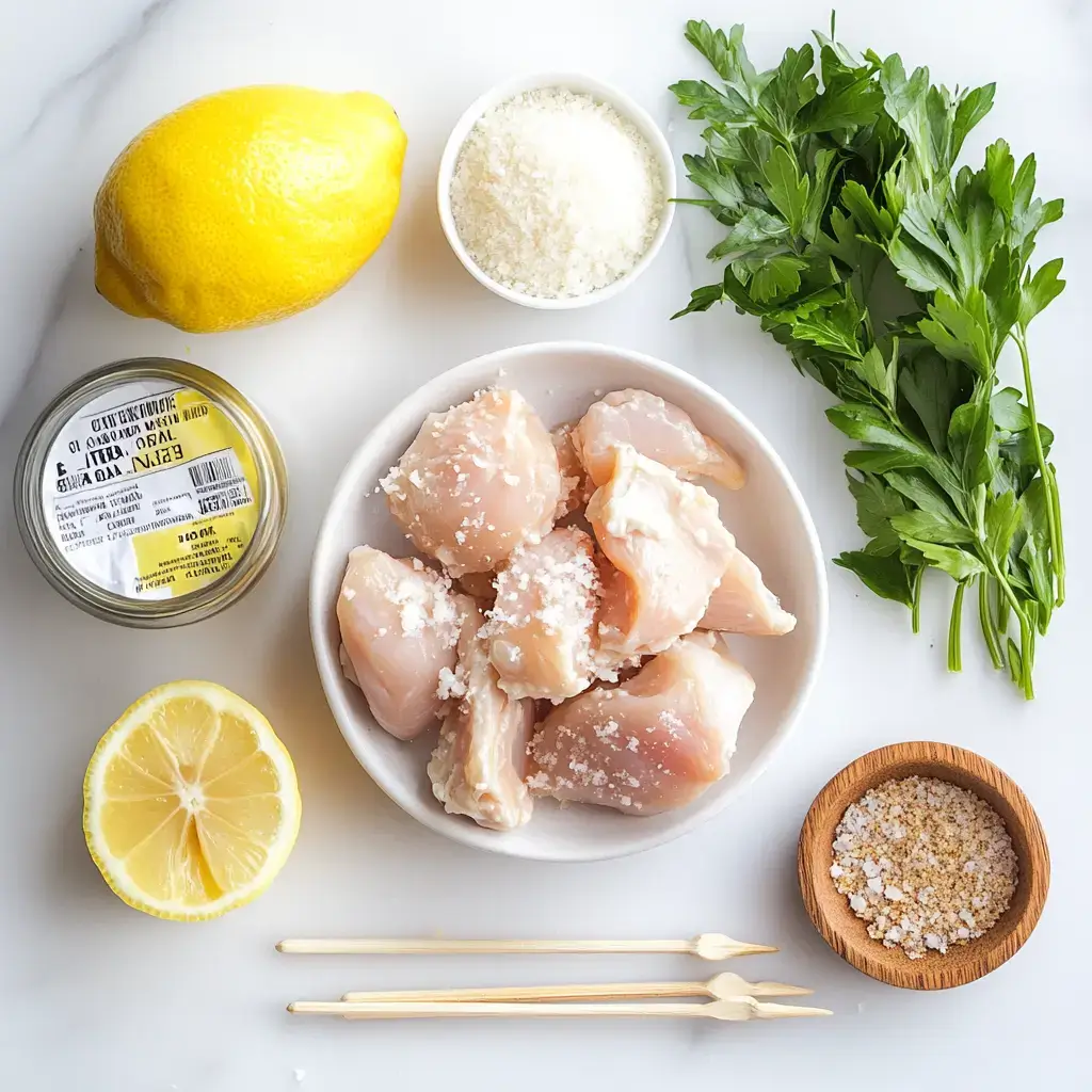 Grilled Ranch Garlic Parmesan Chicken Skewers