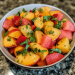 Peach Watermelon Salad