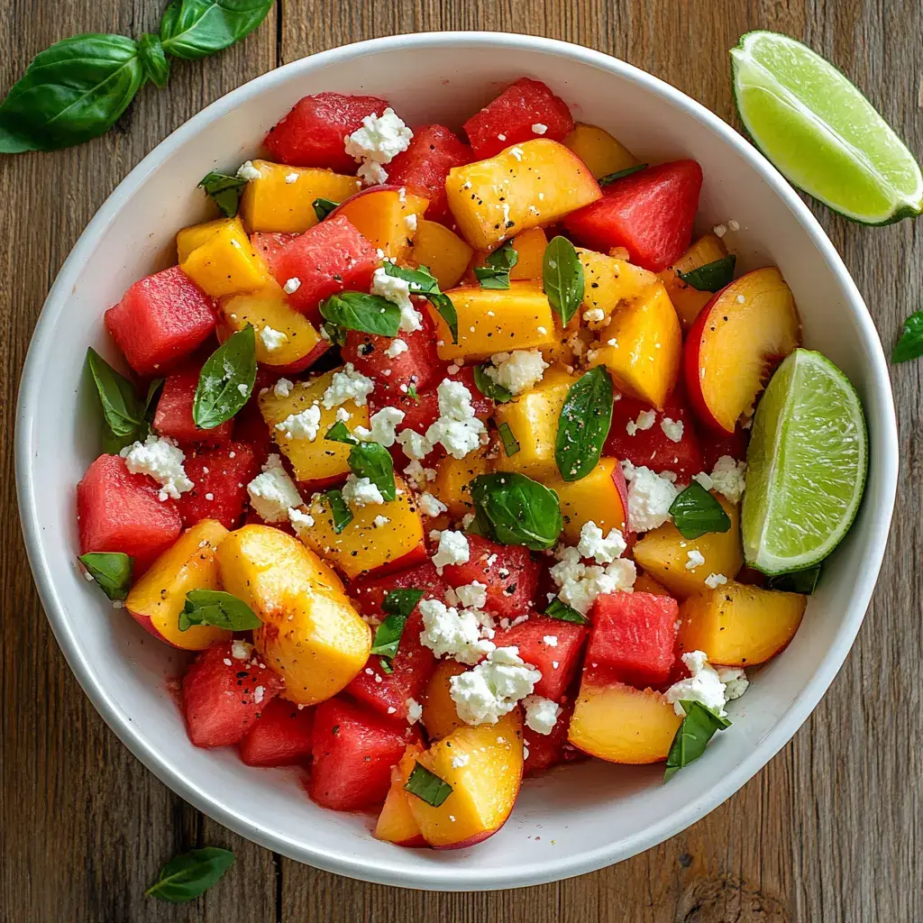 Peach Watermelon Salad Recipe