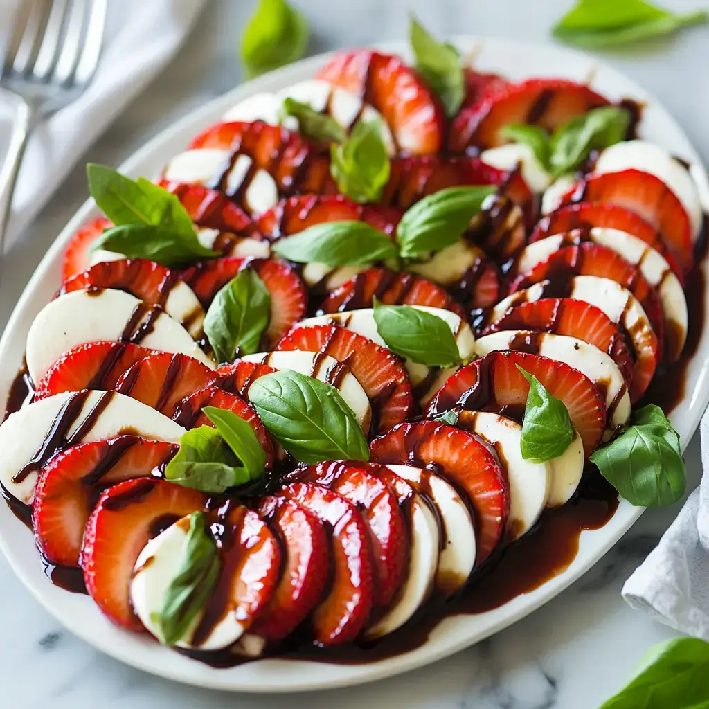 Balsamic Strawberry Caprese