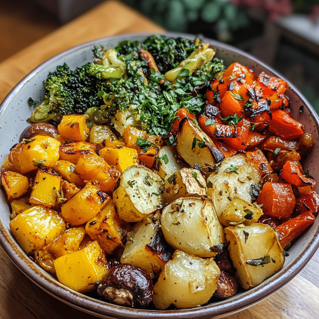 Roasted Veggie Glow Bowls