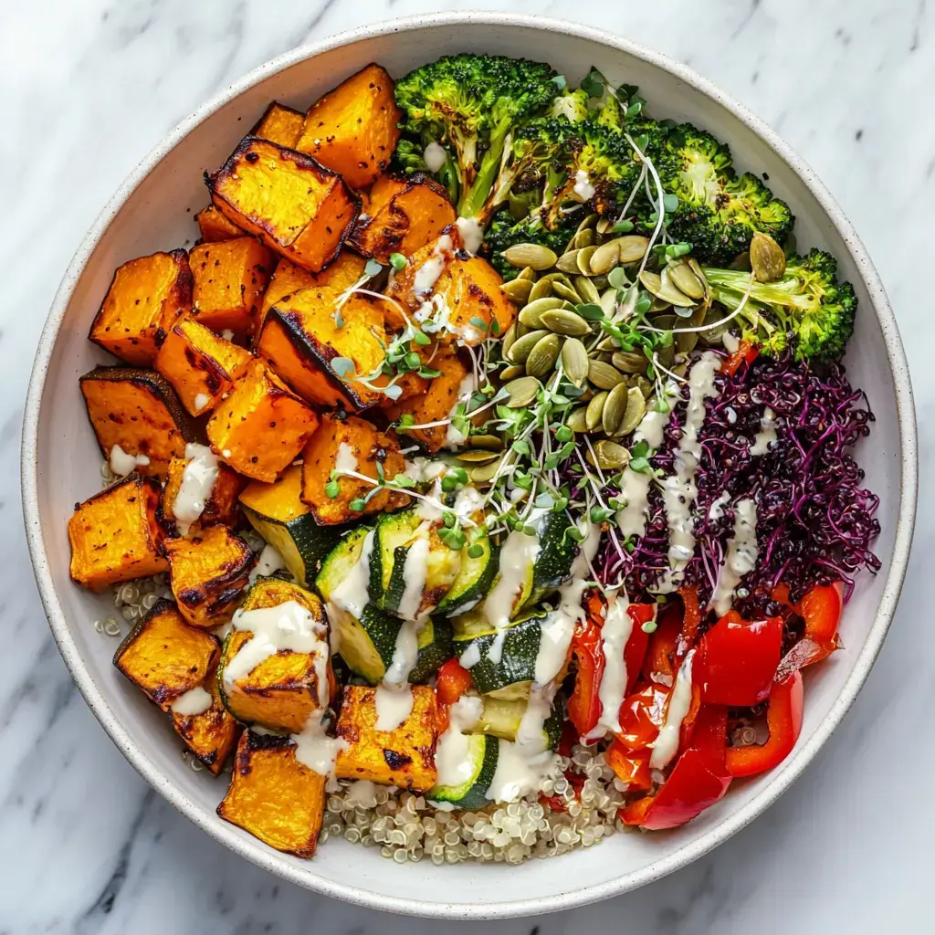 Roasted Veggie Glow Bowls