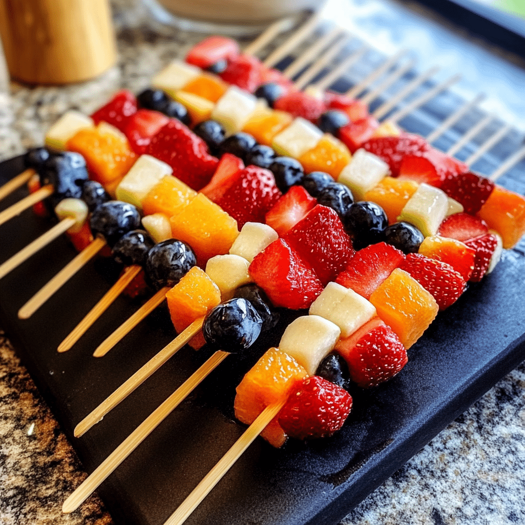 4th of July Fruit Kabobs