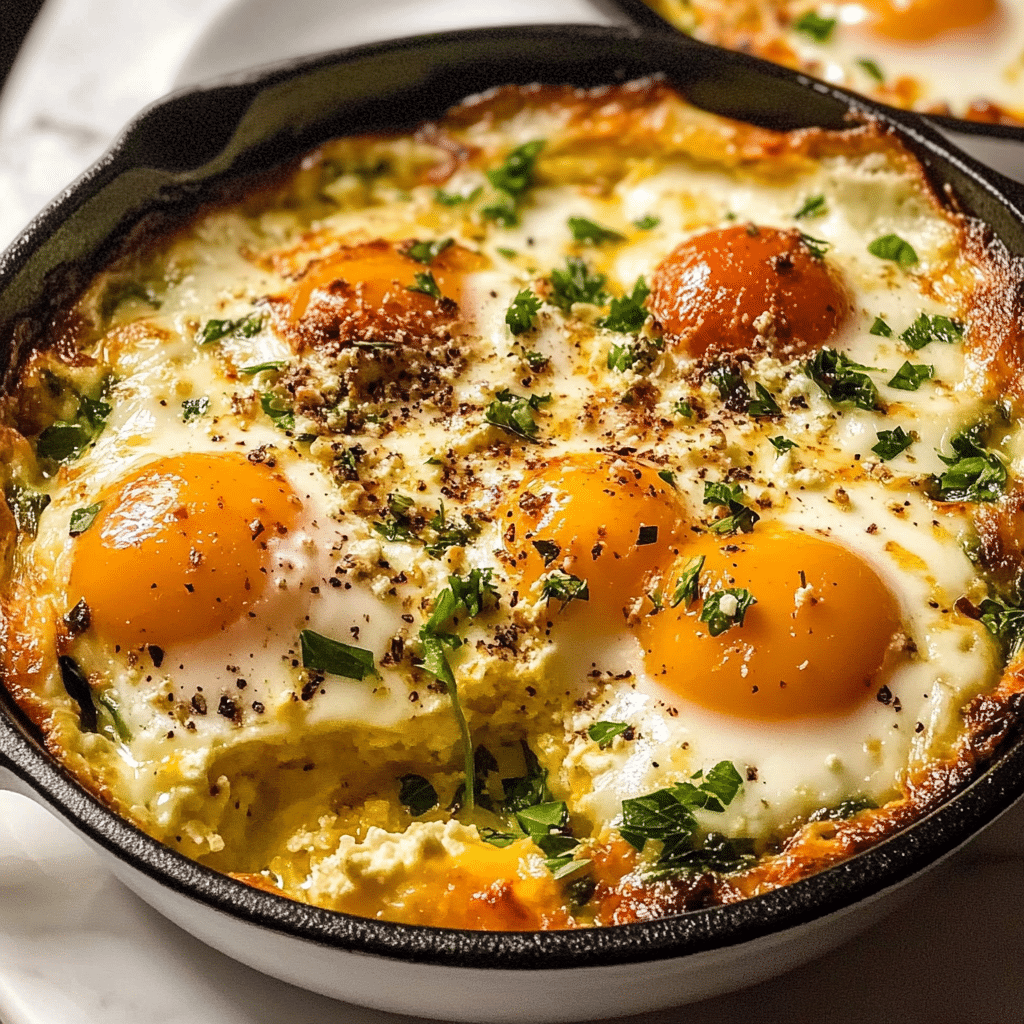Baked Feta Eggs Recipe