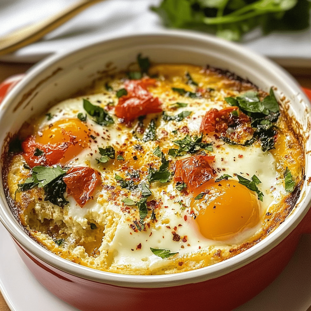 Baked Feta Eggs Recipe