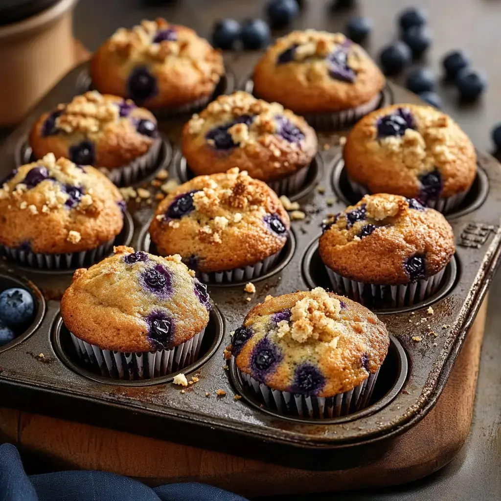 Bakery-Style Blueberry Muffins