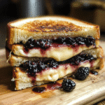 Blackberry Balsamic and Brie Grilled Cheese