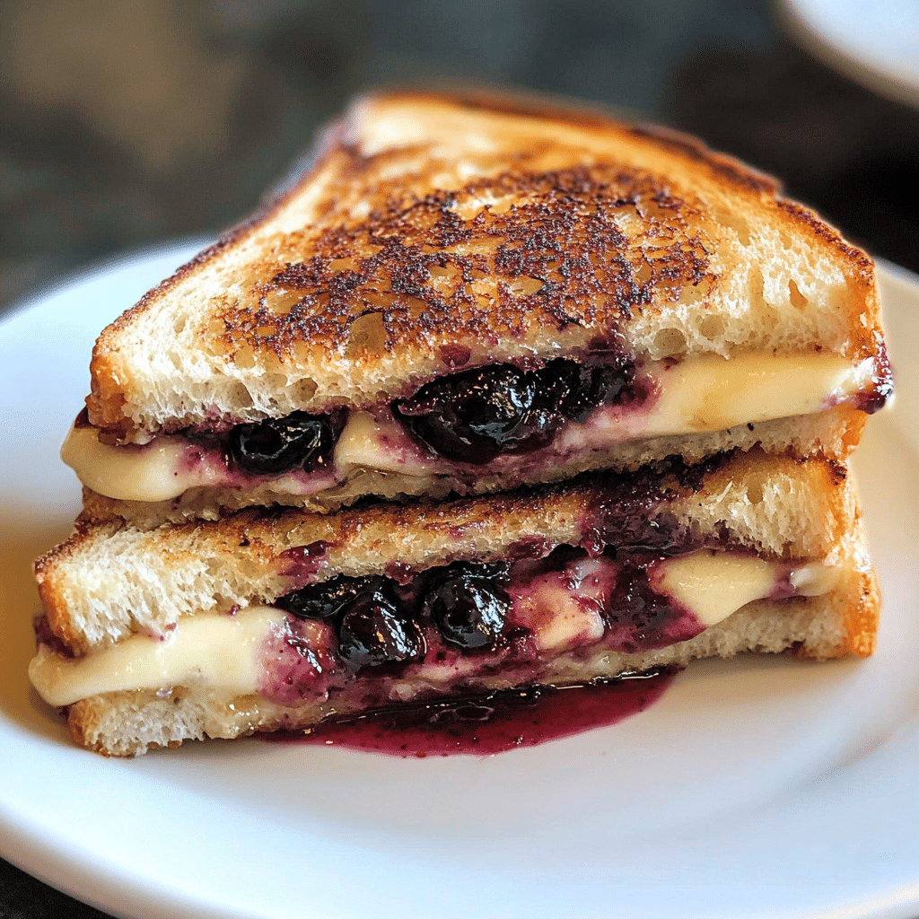 Blackberry Balsamic and Brie Grilled Cheese