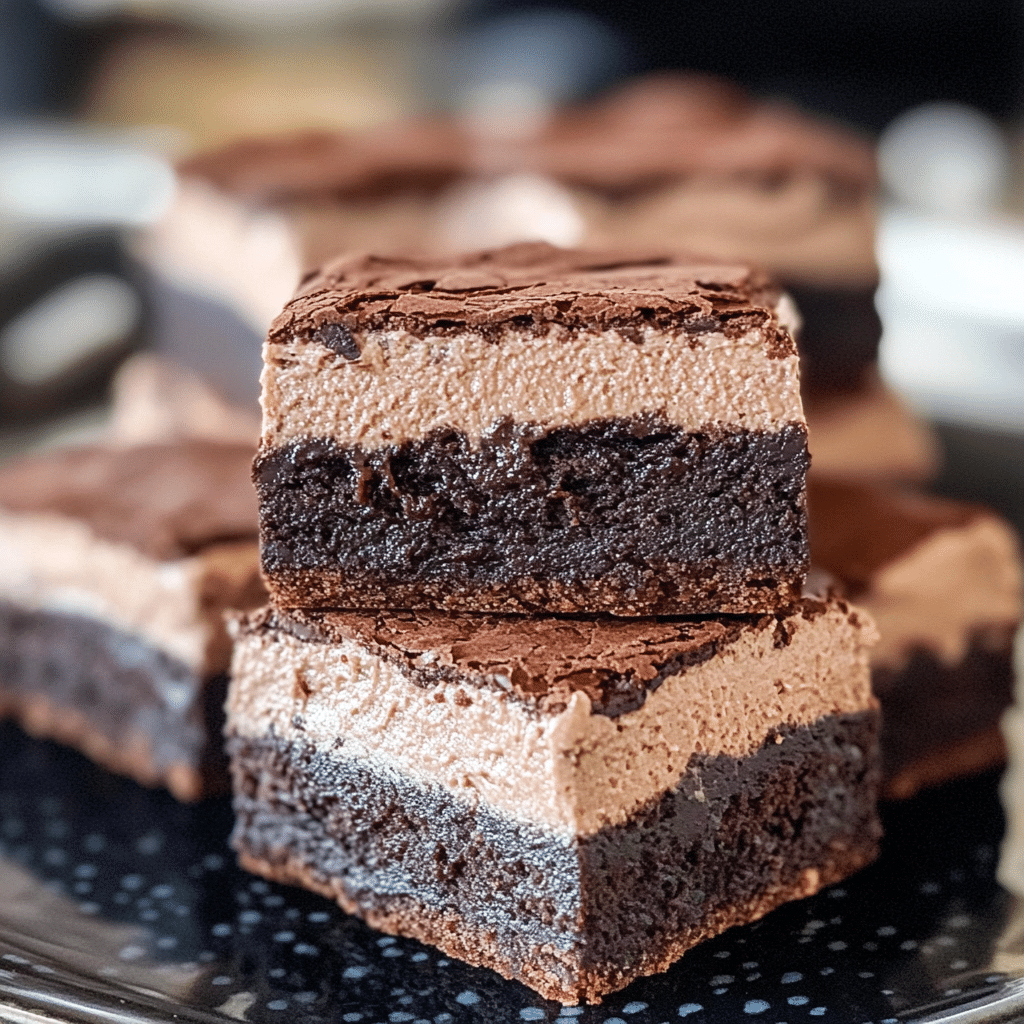Chocolate Mousse Brownies