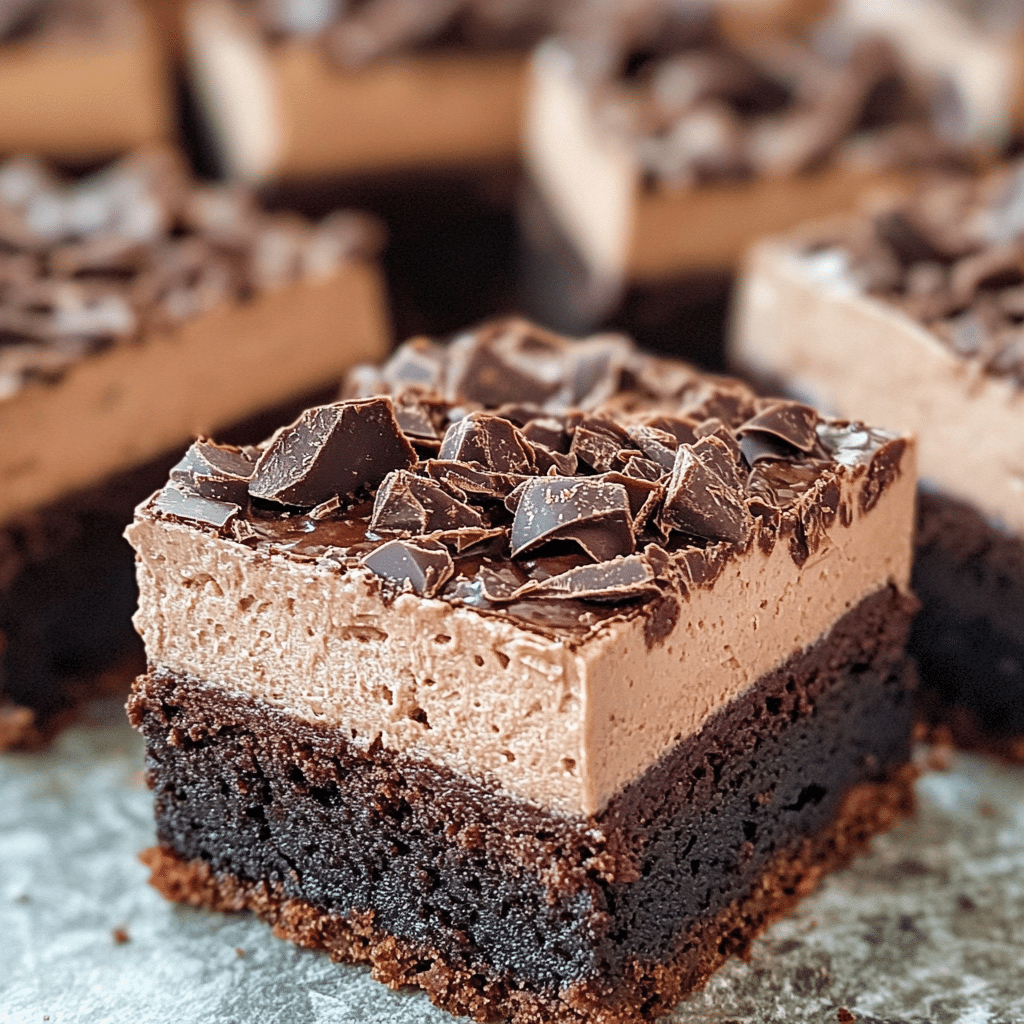 Chocolate Mousse Brownies