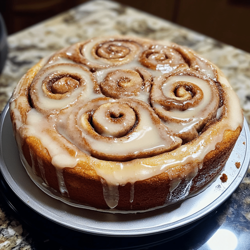 Cinnamon Roll Cake