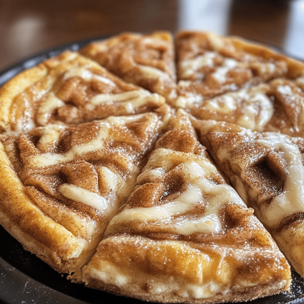 Cinnamon Sugar Dessert Pizza