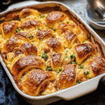 Croissant Breakfast Casserole