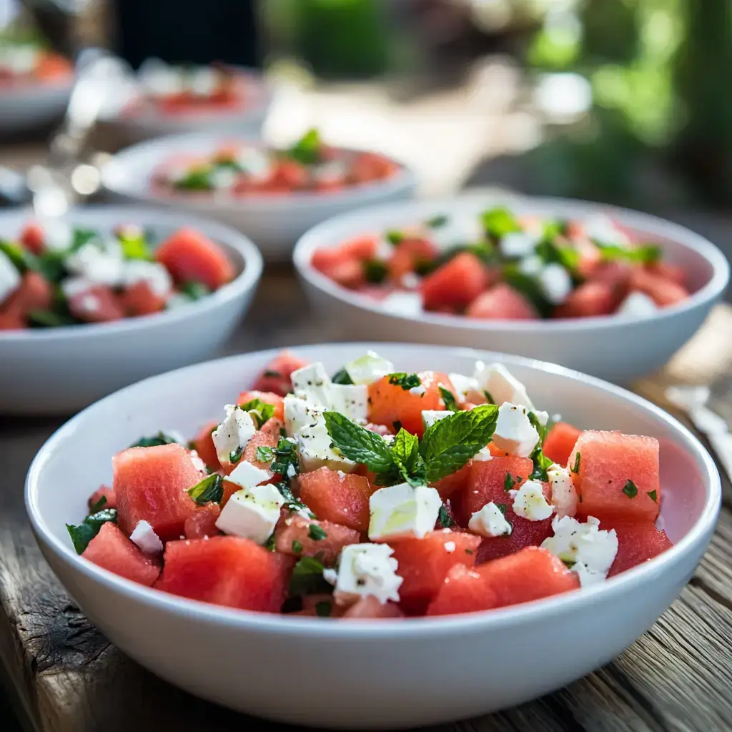 Fresh Watermelon Feta Salad