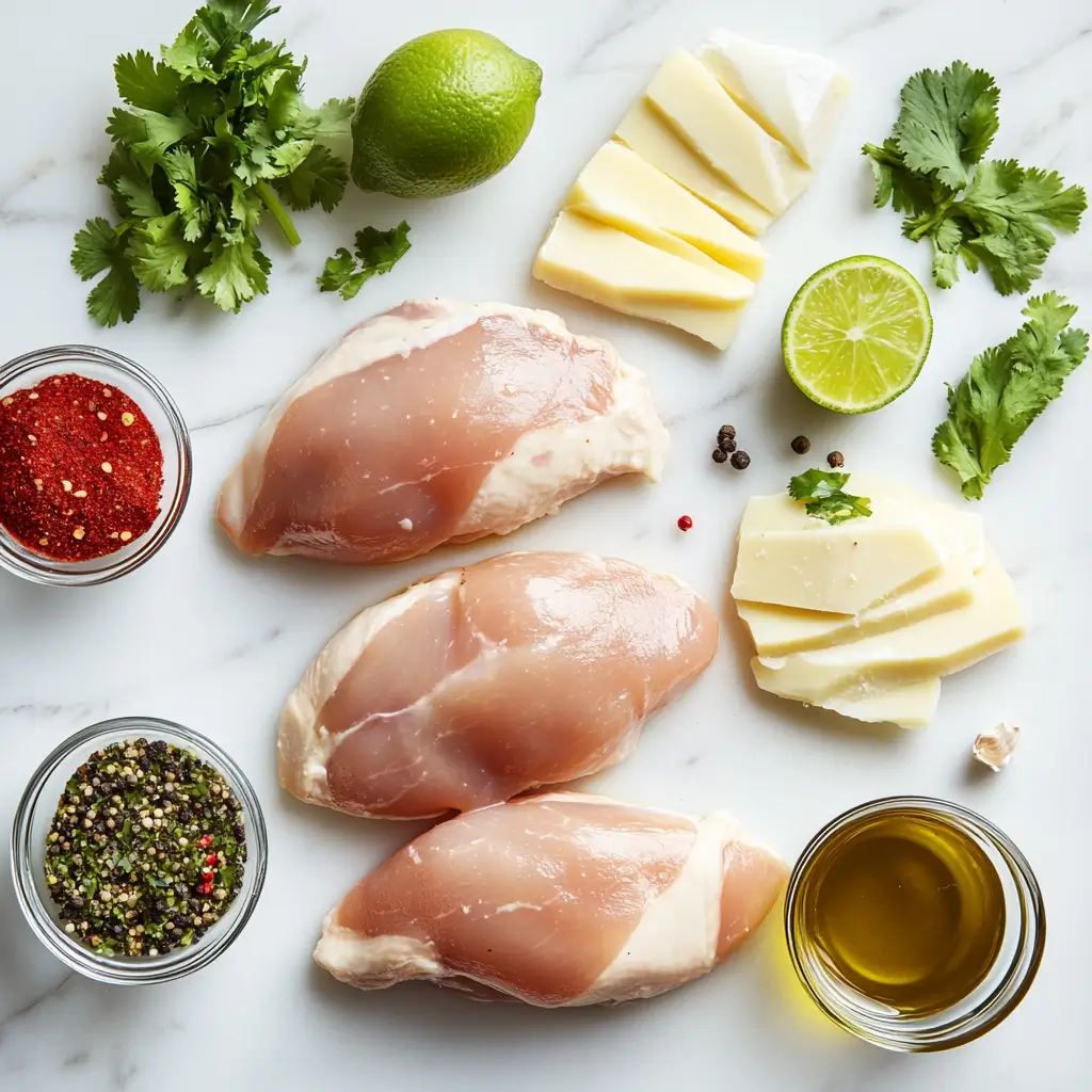 Grilled Salsa Verde Pepper Jack Chicken