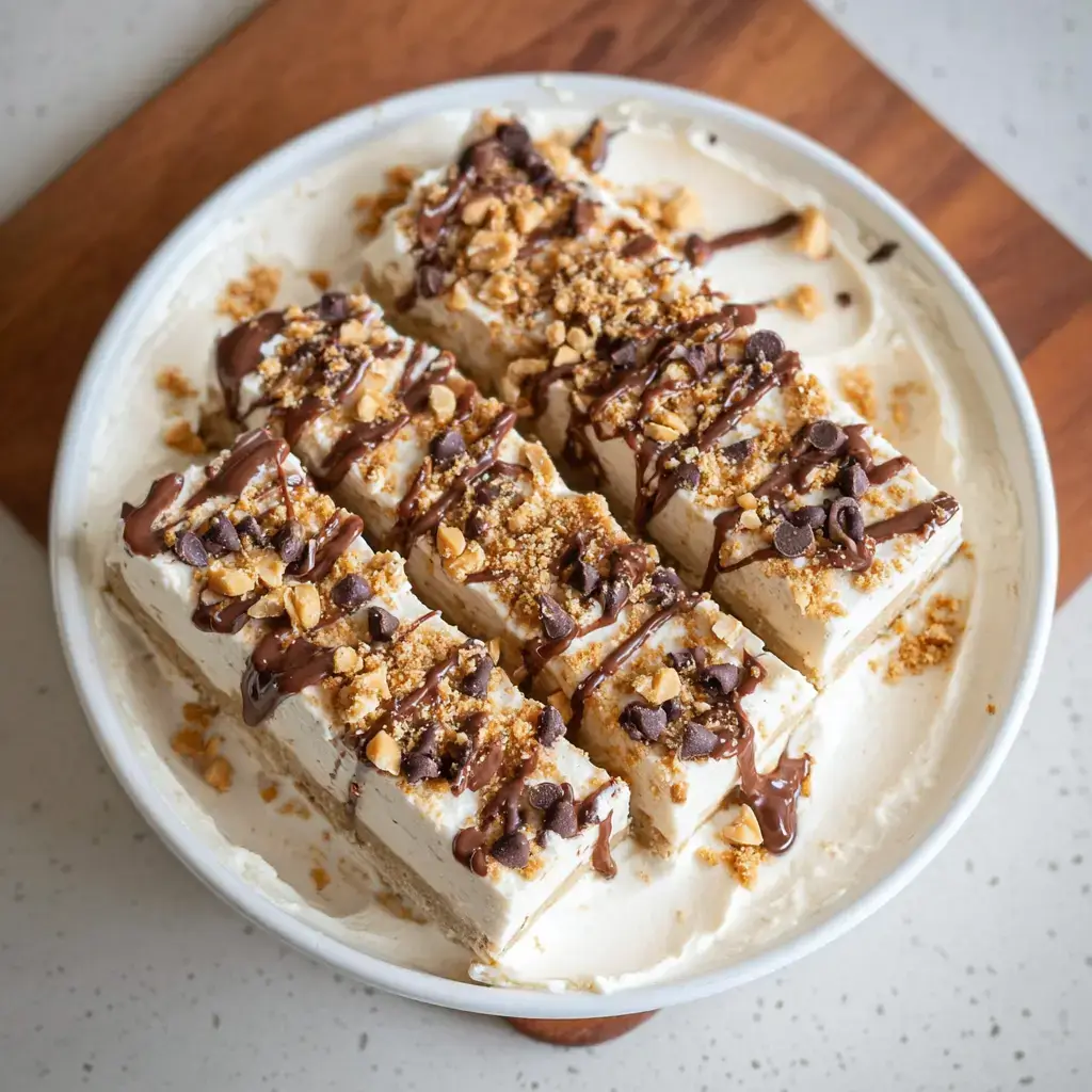 Healthy Frozen Peanut Butter Yogurt Bars