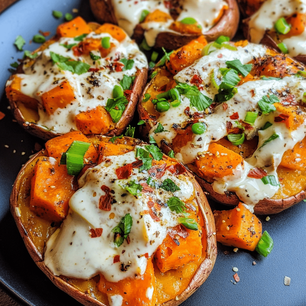 Loaded Breakfast Sweet Potatoes