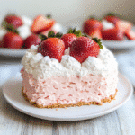 No Bake Strawberry Cloud Cake