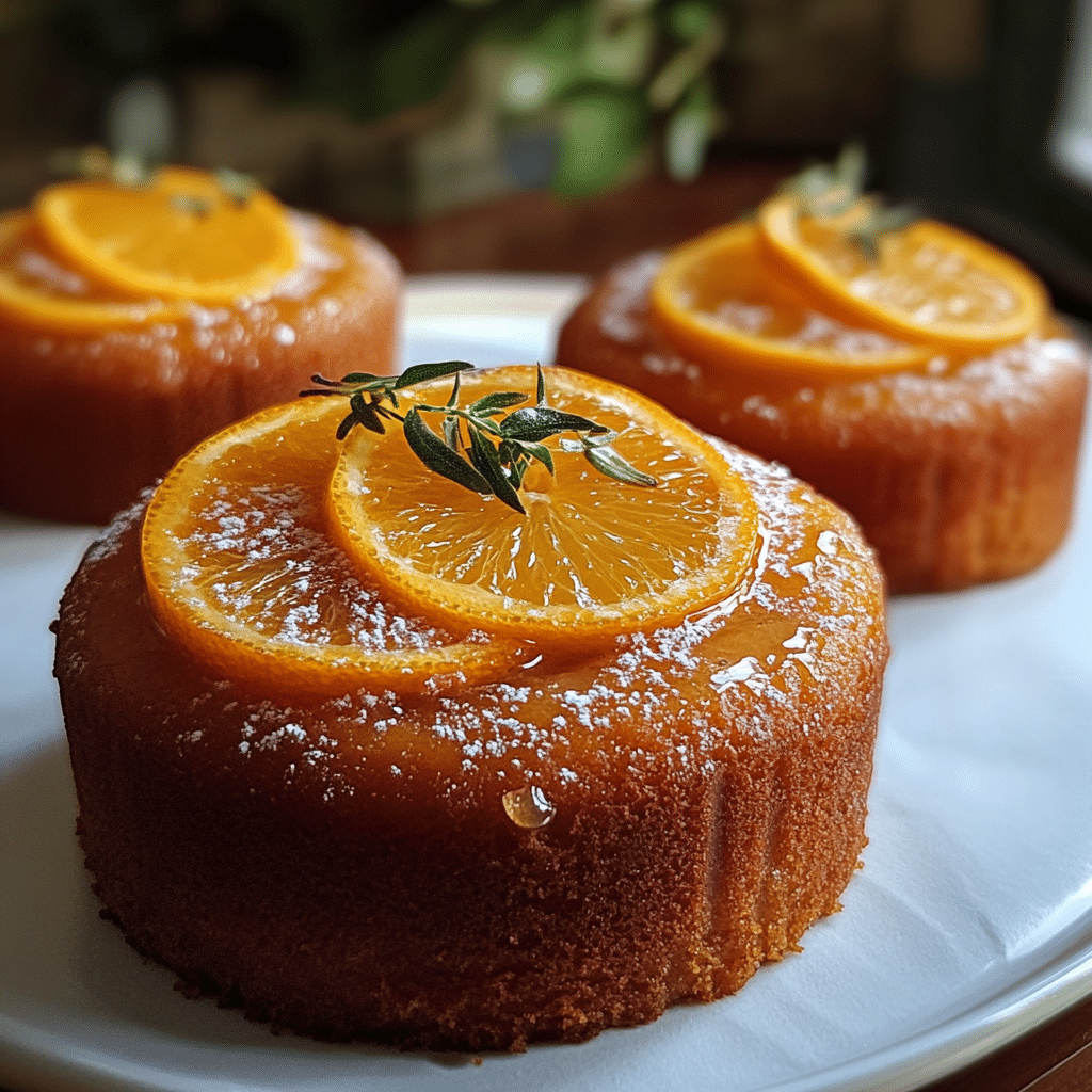 Orange Ginger Honey Cakes