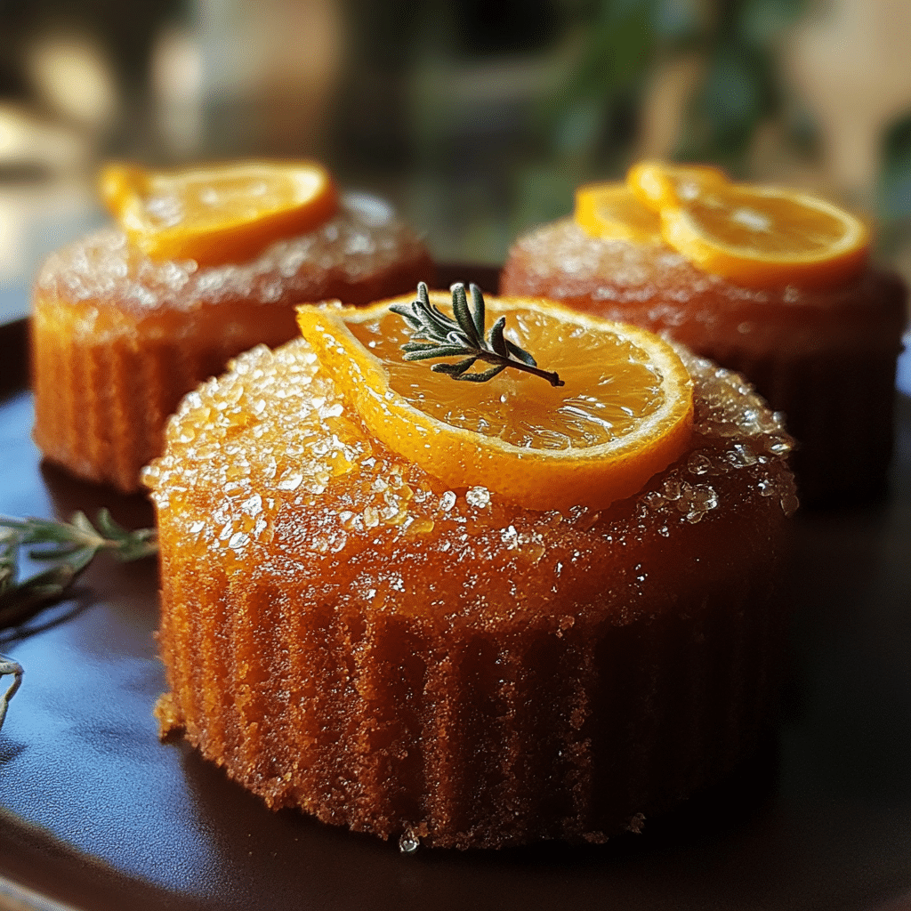 Orange Ginger Honey Cakes