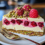 Raspberry Crunch Cheesecake