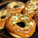 Rosemary Parmesan Mozzarella Pretzels Gourmet Cheesy