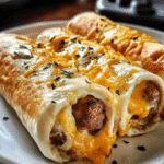 Sausage Egg and Cheese Breakfast Roll- Ups