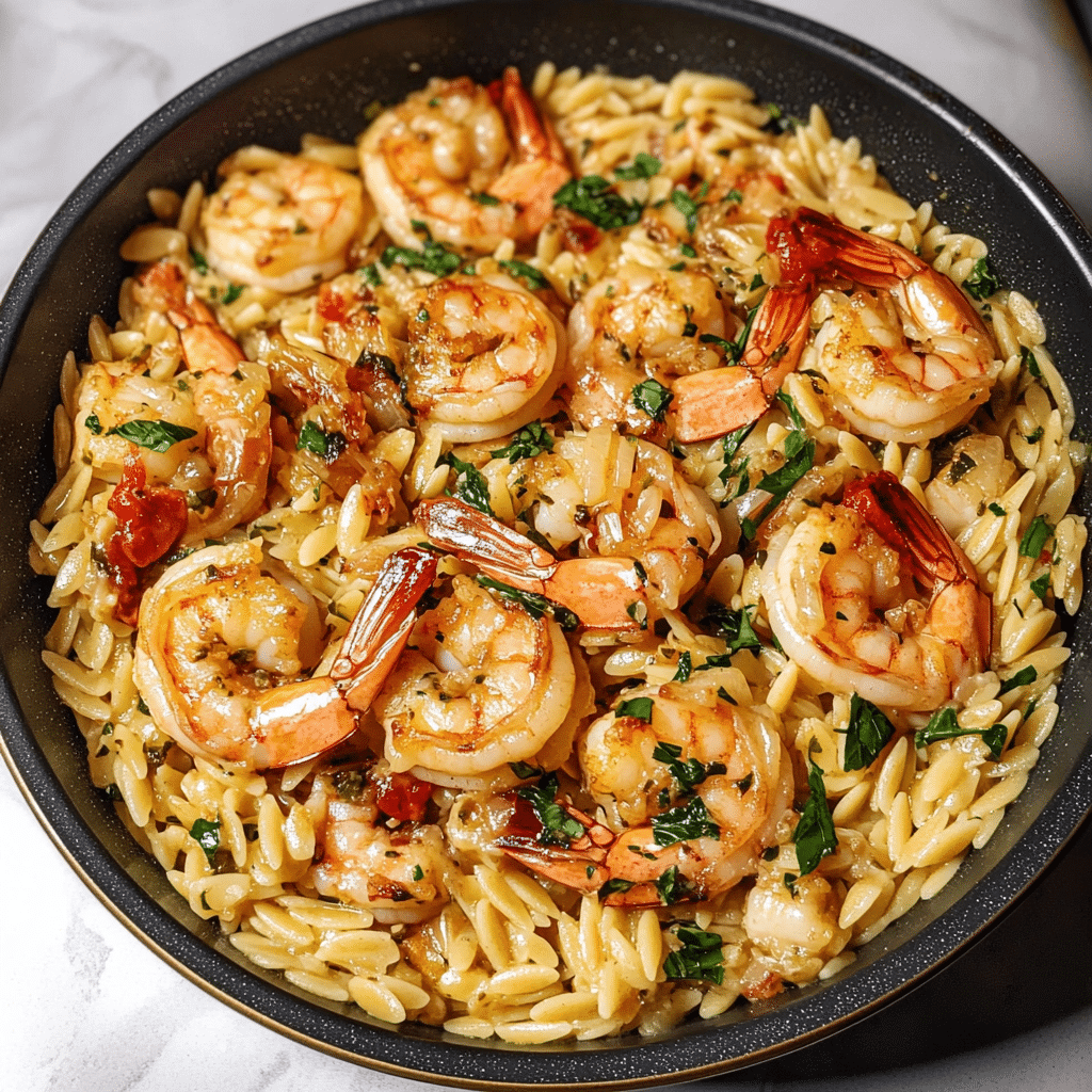Shrimp and Orzo Pasta