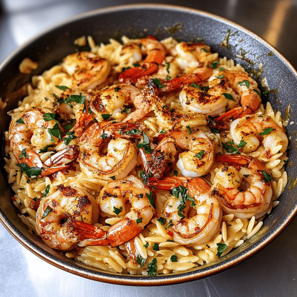 Shrimp and Orzo Pasta