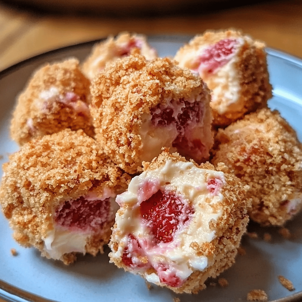 Strawberry Cheesecake Crunch Bites