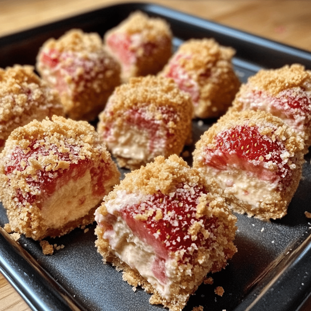 Strawberry Cheesecake Crunch Bites