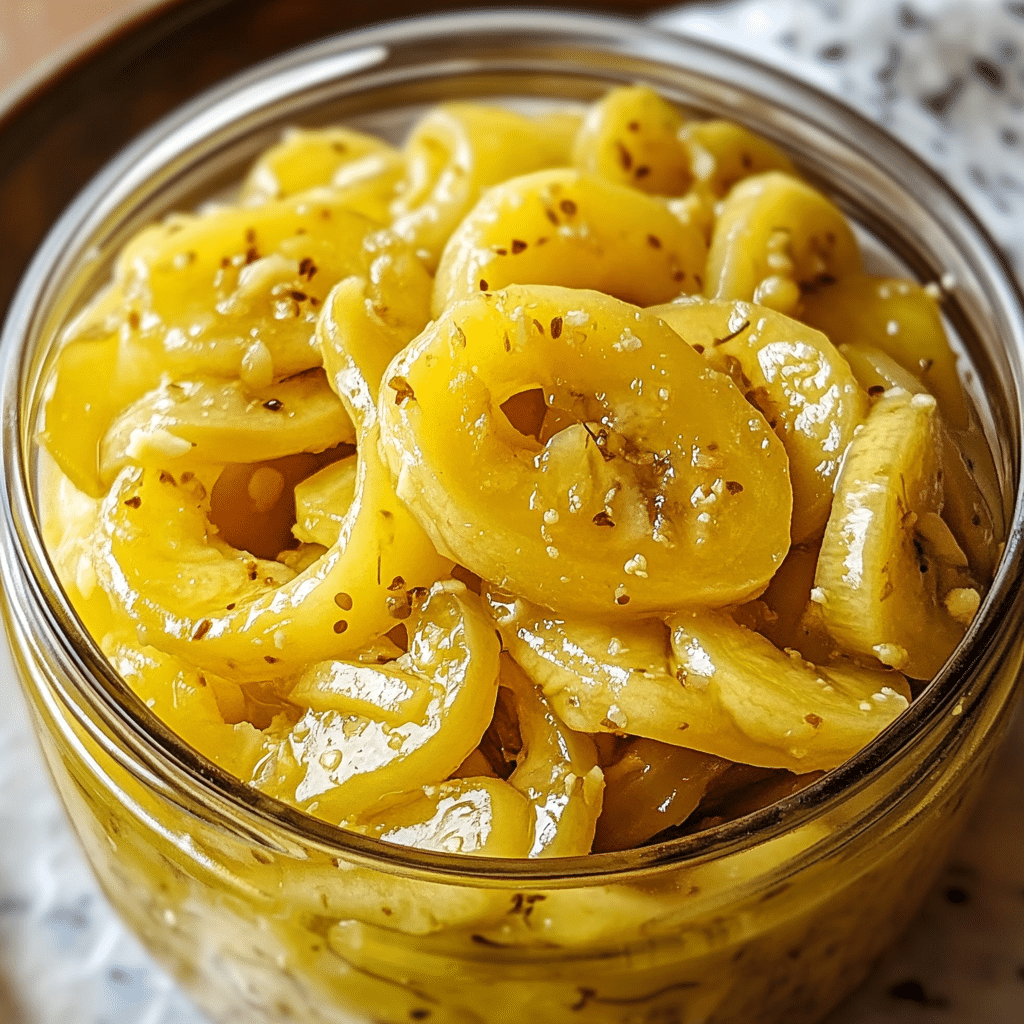 Zesty Pickled Banana Peppers