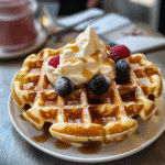 fluffy belgian waffles