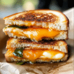 honey peach white cheddar grilled cheese