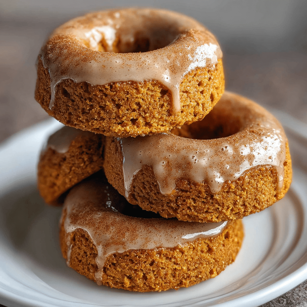 Baked Vegan Pumpkin Spice Donuts