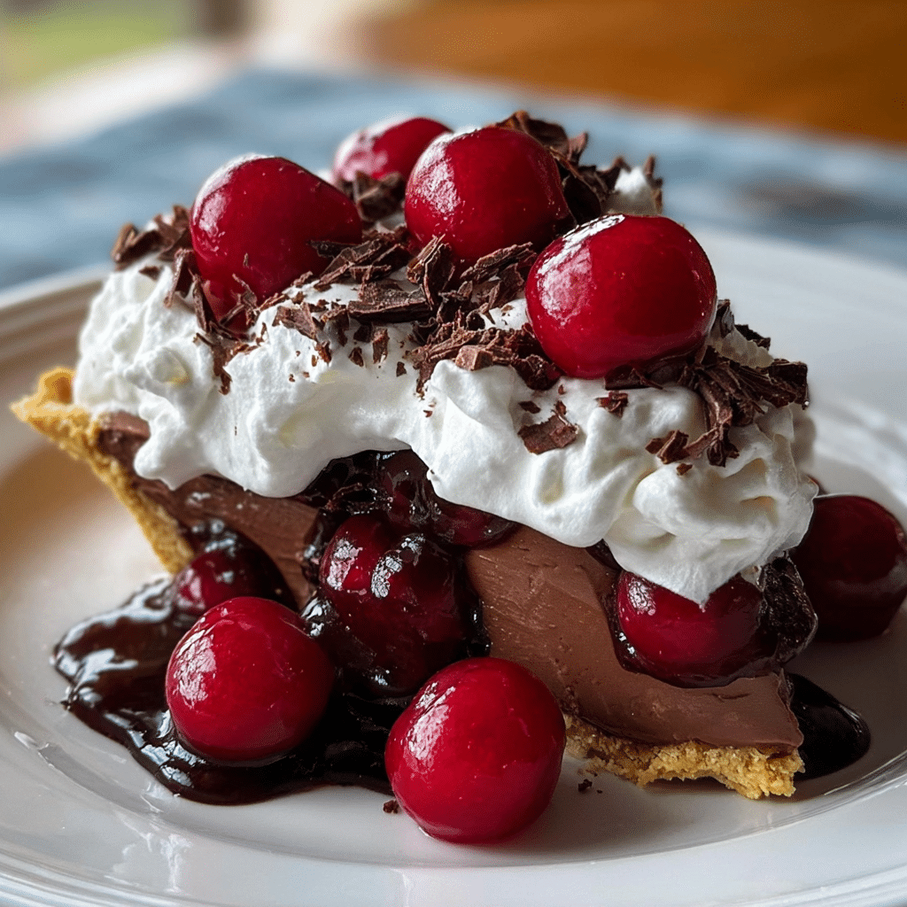 Chocolate Cherry Cream Pie
