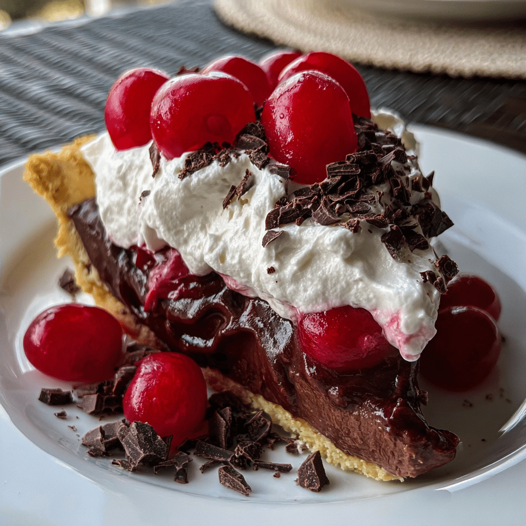 Chocolate Cherry Cream Pie