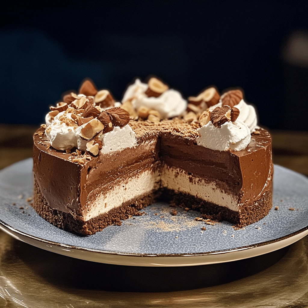 Chocolate Hazelnut Mousse Cake