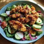 Crispy Honey Hot Chicken Salad