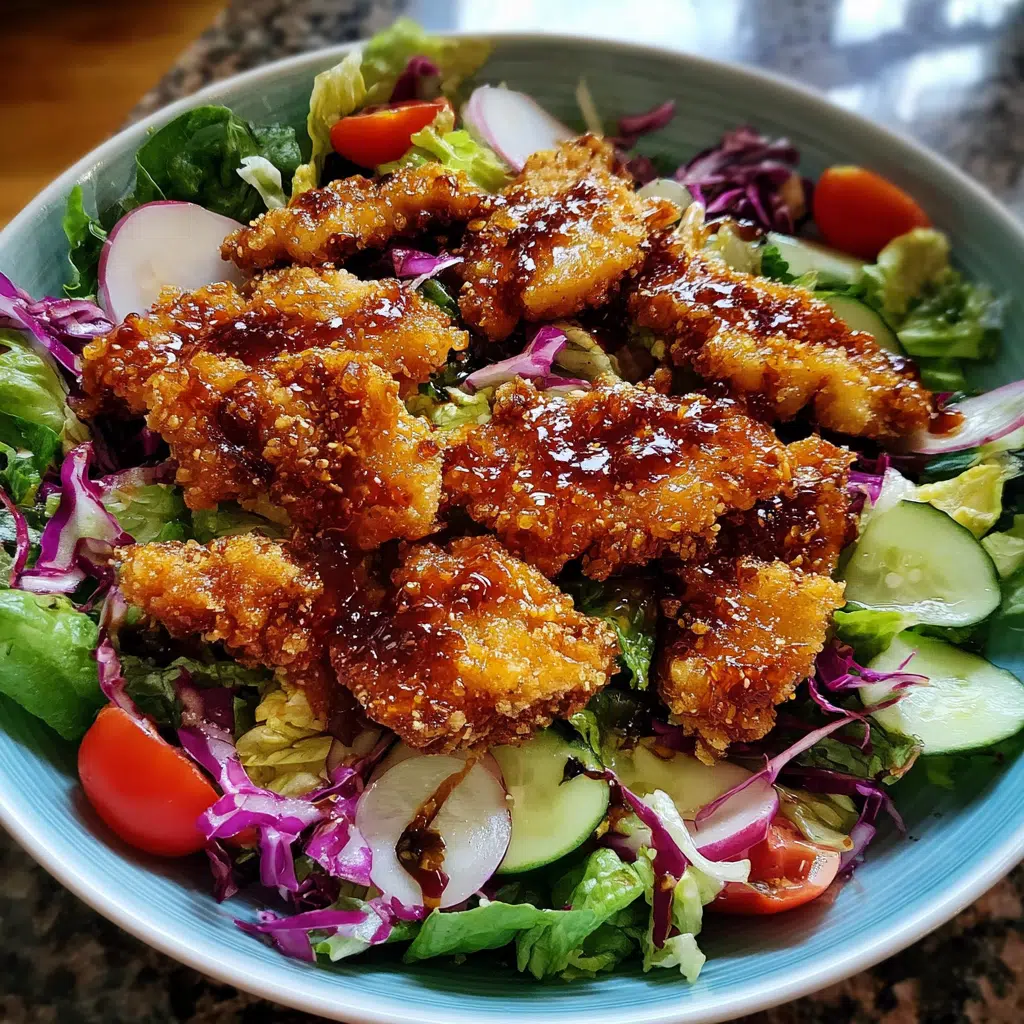 Crispy Honey Hot Chicken Salad