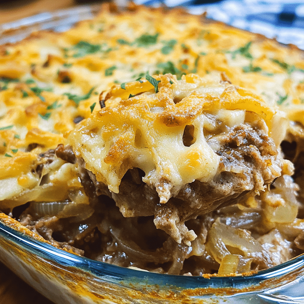 French Onion Beef Casserole