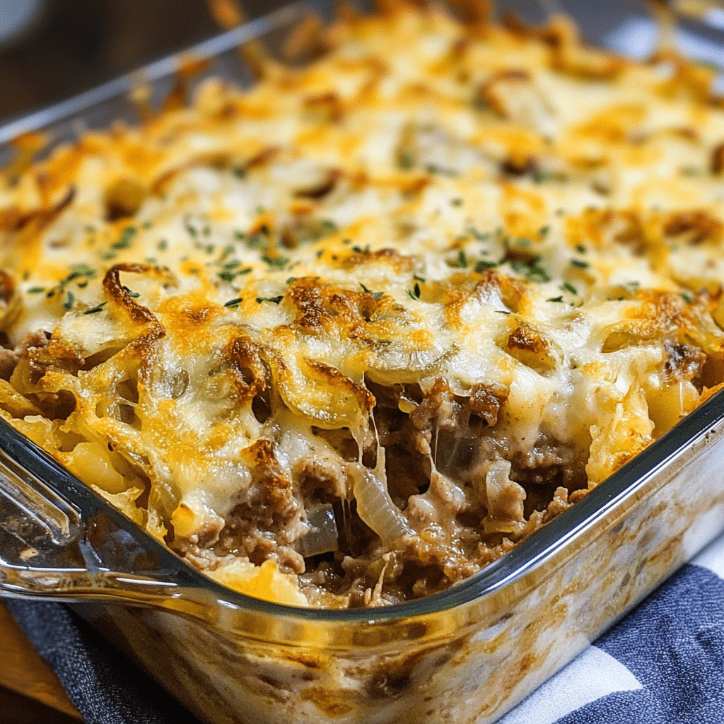 French Onion Beef Casserole