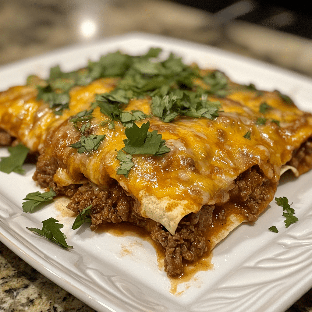 Ground Beef Enchiladas