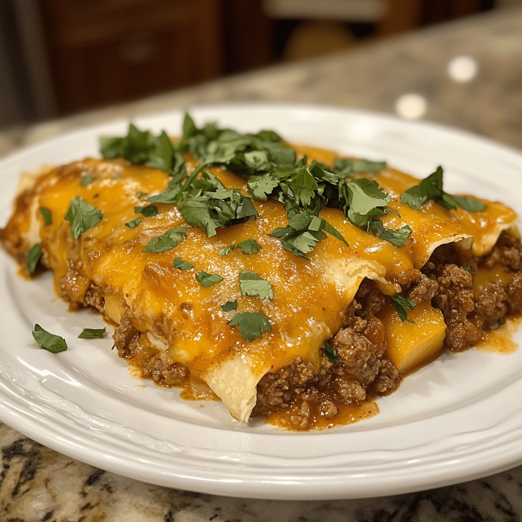 Ground Beef Enchiladas