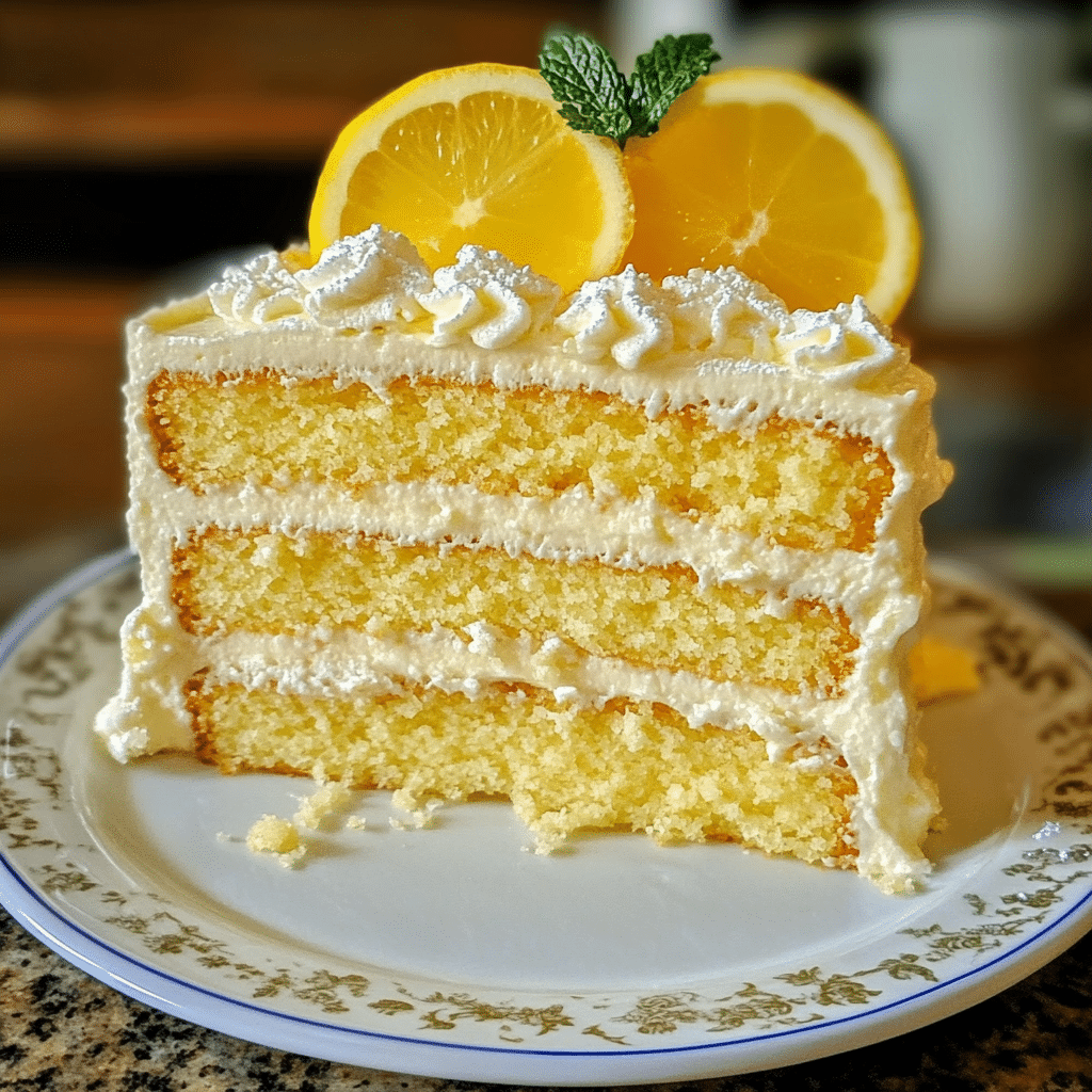 Limoncello Mascarpone Layer Cake