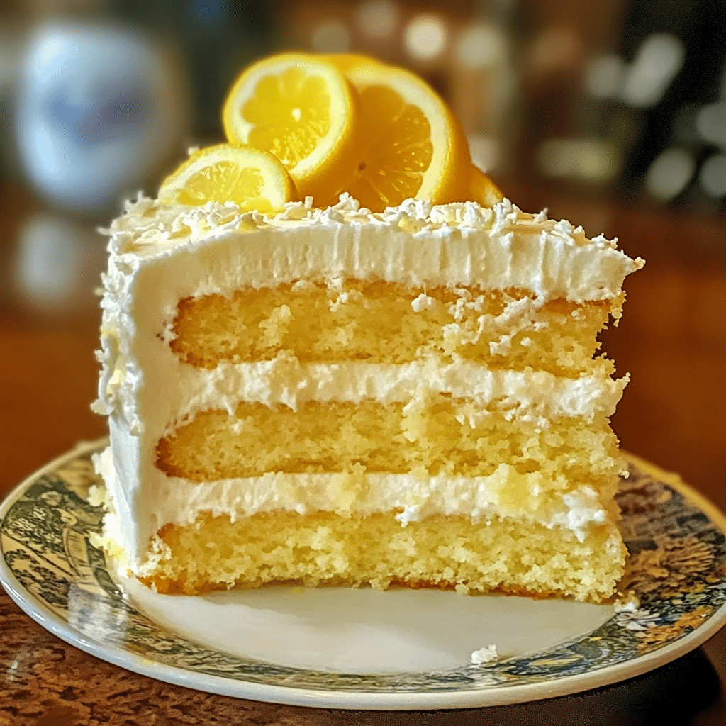 Limoncello Mascarpone Layer Cake