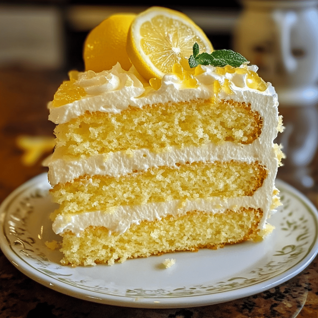 Limoncello Mascarpone Layer Cake