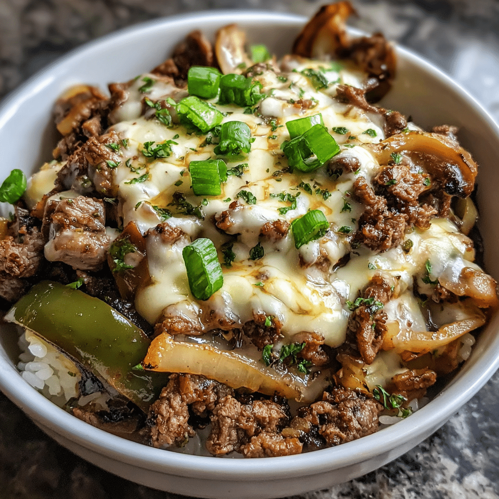 Philly Cheesesteak Bowls